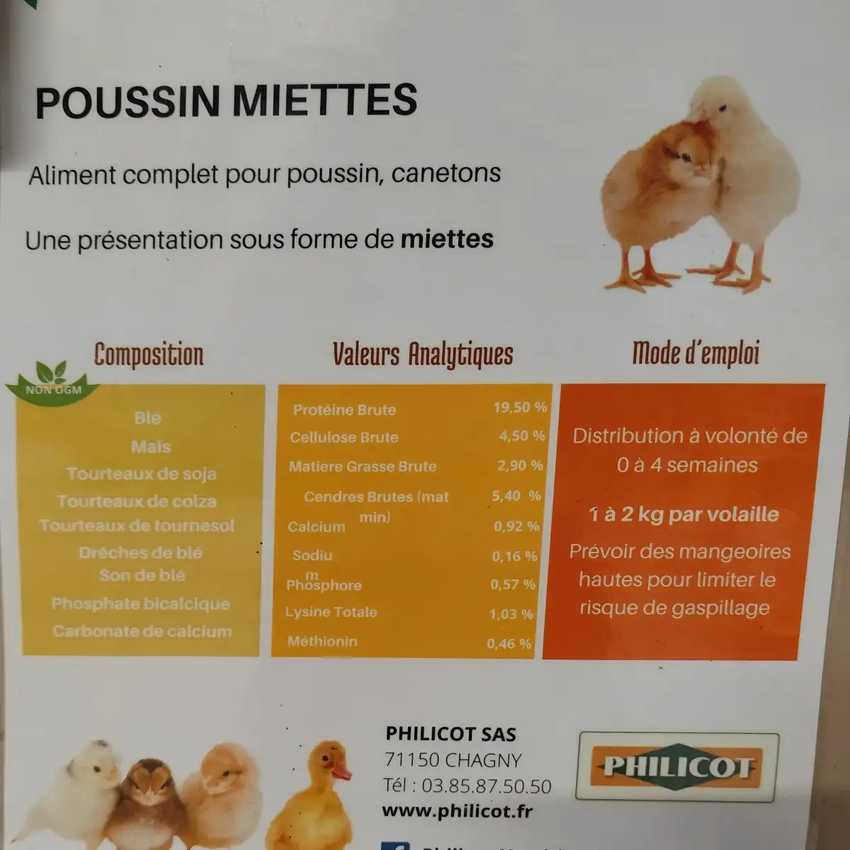 Aliment démarrage 20 kg